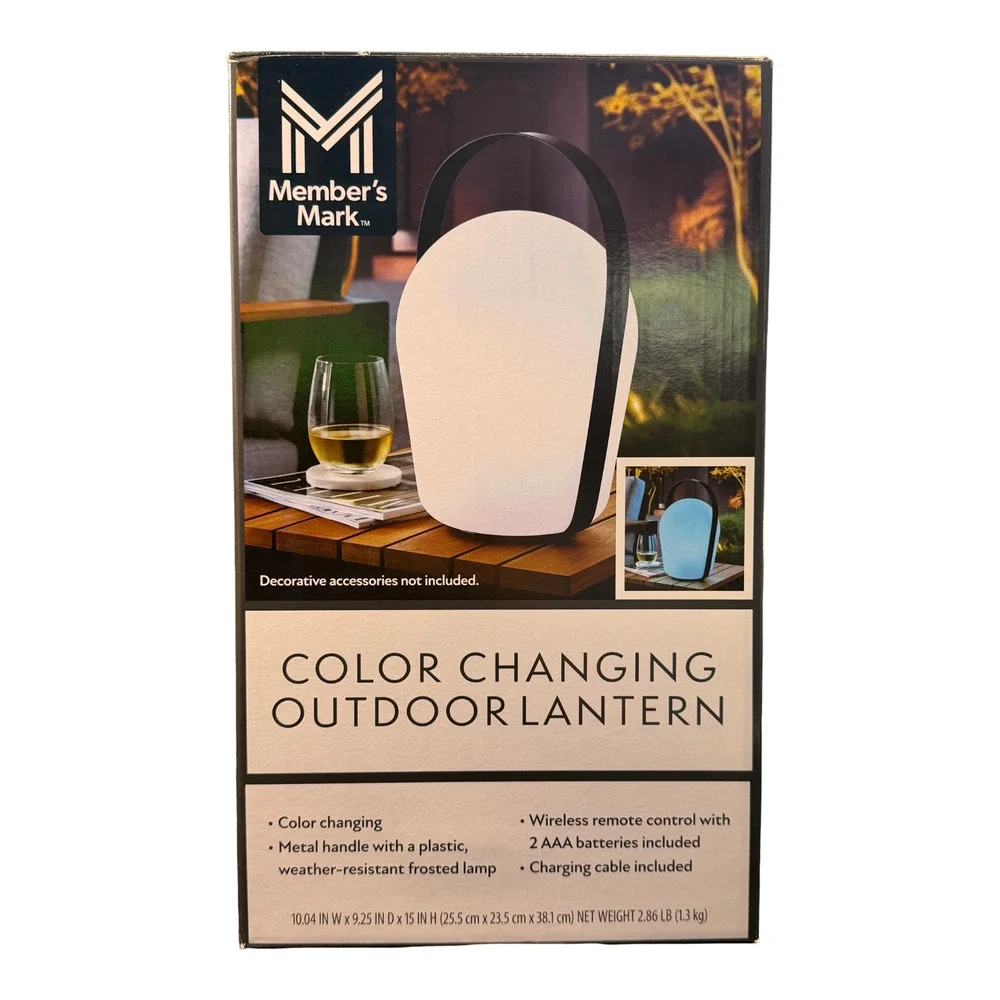Member's Mark Color Changing Outdoor Lantern